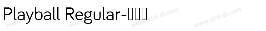 Playball Regular字体转换